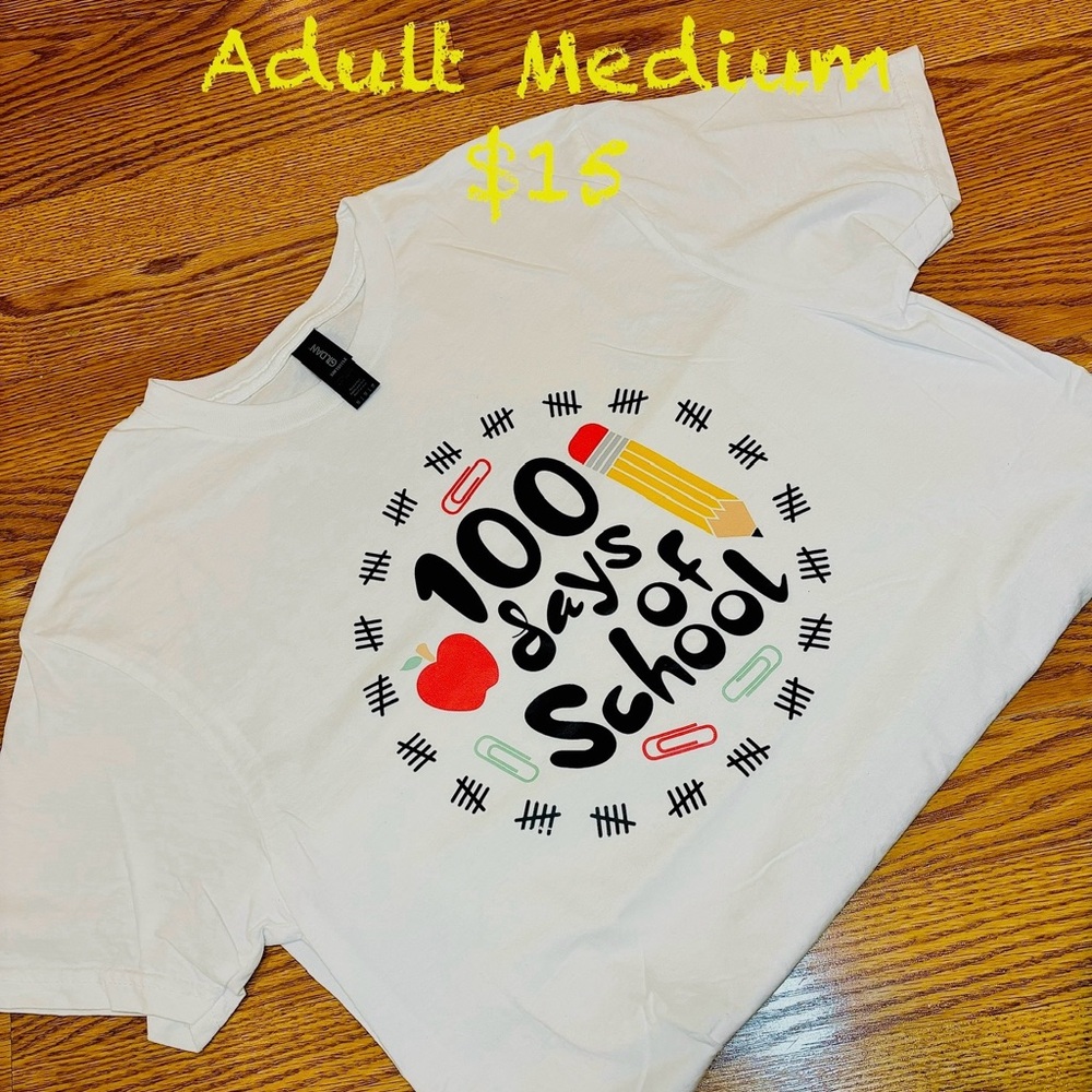 Kids White Graphic T-Shirt